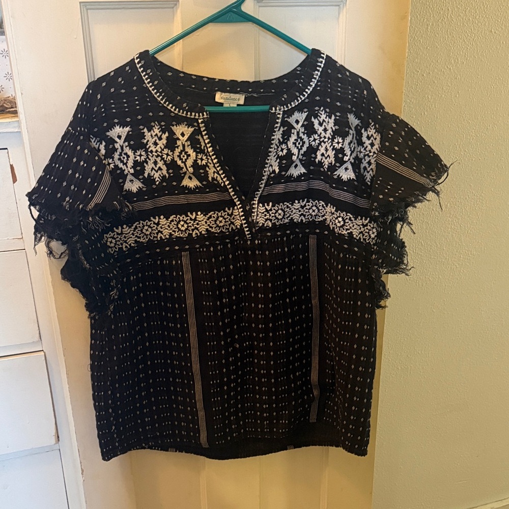 Sundance Black and White Women's Top-L